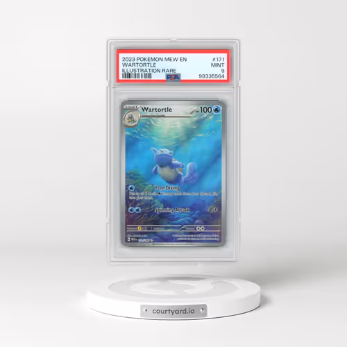 2023 Pokémon Mew EN-151 #171 Wartortle - Illustration Rare (PSA 9 MINT)