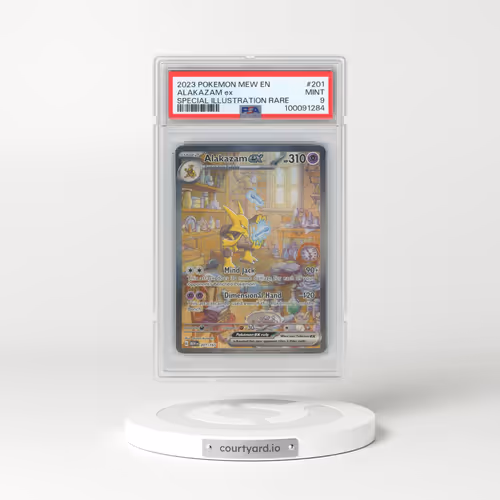 2023 Pokémon Mew EN-151 #201 Alakazam EX - Holo Special Illustration Rare (PSA 9 MINT)