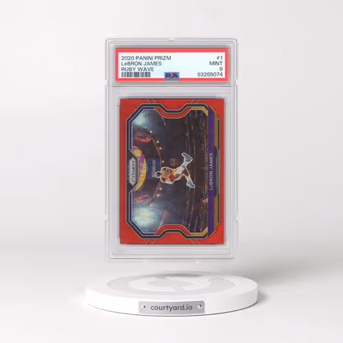 2020 Panini Prizm #1 LeBron James - Ruby Wave (PSA 9 MINT)