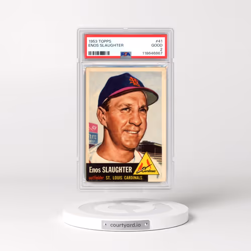 1953 Topps #41 Enos Slaughter (PSA 2 GOOD)