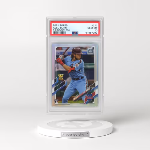 2021 Topps #277 Alec Bohm - Rainbow Foil (PSA 10 GEM MINT)