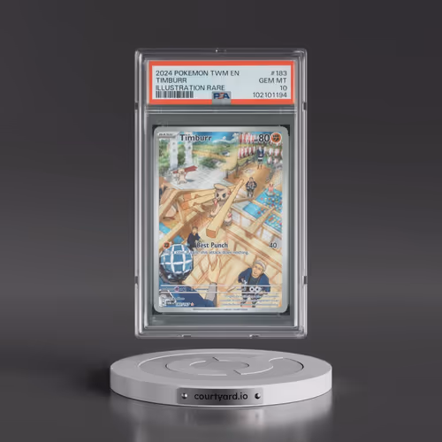 2024 Pokémon Twm EN-Twilight Masquerade #183 Timburr - Illustration Rare (PSA 10 GEM MINT)
