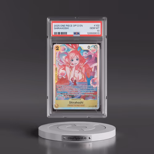 2025 One Piece OP12-Legacy of the Master #102 Shirahoshi (PSA 10 GEM MINT)