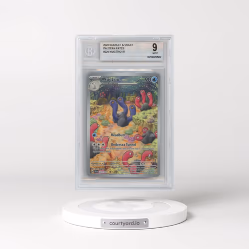2024 Pokémon Paf EN-Paldean Fates #224 Wugtrio - Illustration Rare (BGS 9 MINT)