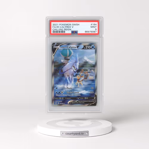 2021 Pokémon Sword & Shield Chilling Reign #164 Ice Rider Calyrex V - Holo Full Art (PSA 9 MINT)