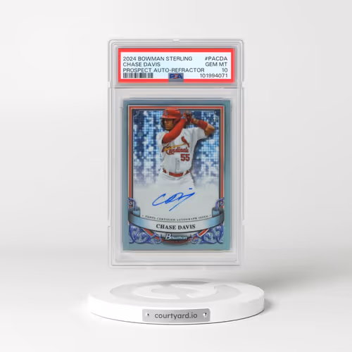 2024 Bowman Sterling Prospect Autographs #PACDA Chase Davis - Refractor (PSA 10 GEM MINT)