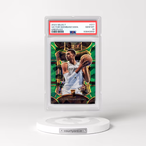 2023 Panini Select #311 Victor Wembanyama - Green Ice (PSA 10 GEM MINT)