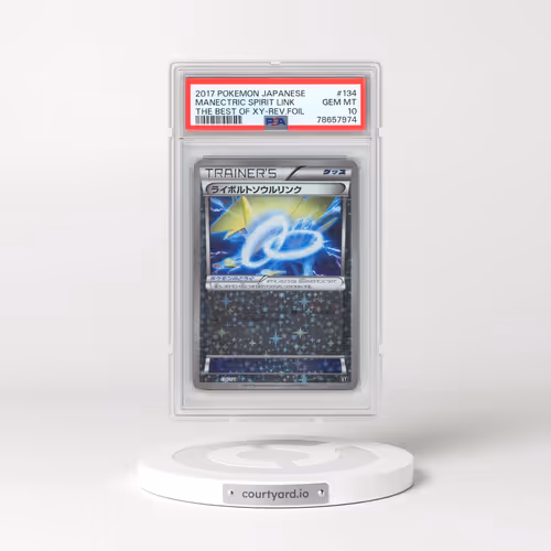 2017 Pokémon the Best of XY #134 Manectric Spirit Link - Reverse Foil (PSA 10 GEM MINT)