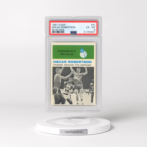 1961 Fleer #61 Oscar Robertson - In Action (PSA 6 EX-MT)