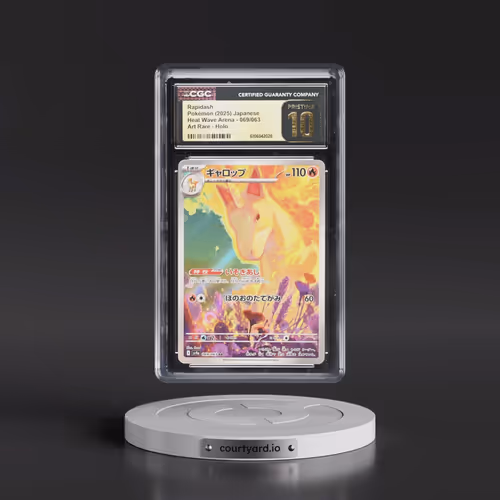 2025 Pokémon Sv9a-Heat Wave Arena #069 Rapidash - Art Rare (CGC 10 PRISTINE)