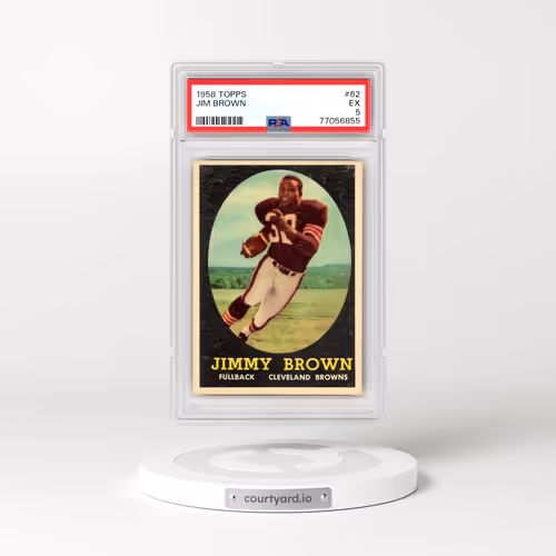 1958 Topps #62 Jim Brown (PSA 5 EX)