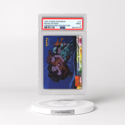 1999 Topps Pokémon the Movie Edt #17 Movie Edition - Underwater Adventure (PSA 9 MINT)