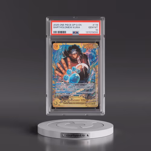 2025 One Piece OP12-Legacy of the Master #119 Bartholomew Kuma (PSA 10 GEM MINT)