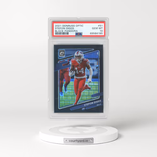 2021 Panini Donruss Optic #51 Stefon Diggs - Black Pandora (PSA 10 GEM MINT)