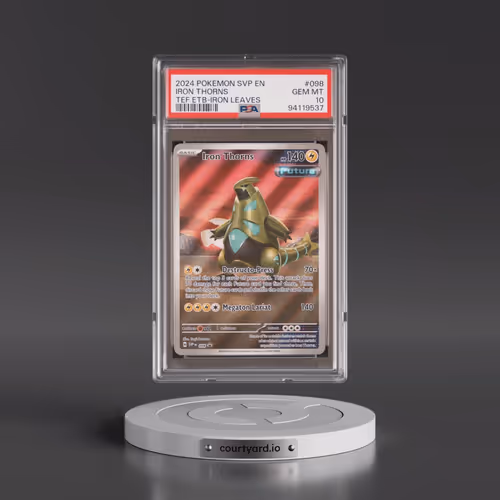 2024 Pokémon Svp EN-SV Black Star Promo #098 Iron Thorns - Temporal Forces Elite Trainer Box-Iron Le