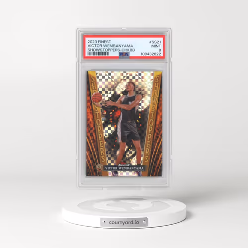 2023 Topps Finest Showstoppers #SS21 Victor Wembanyama - Checkerboard (PSA 9 MINT)