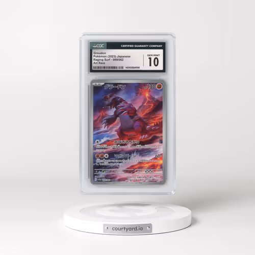 2023 Raging Surf #069/062 Groudon - Art Rare (CGC 10 GEM MINT)