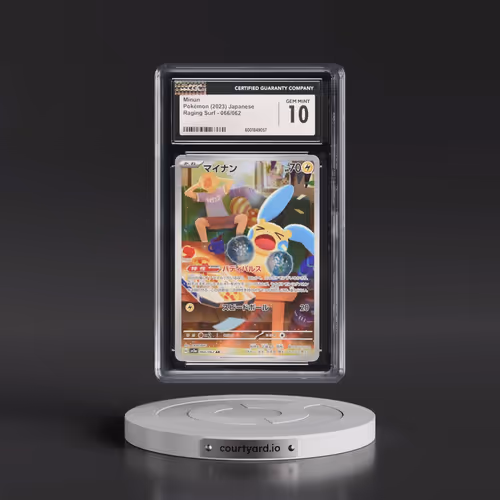 2023 Pokémon Sv3a-Raging Surf #066 Minun - Art Rare (CGC 10 GEM MINT)