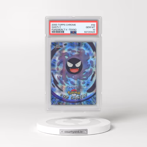 2000 Topps Chrome Pokémon T.V. #92 Gastly - Tekno (PSA 10 GEM MINT)