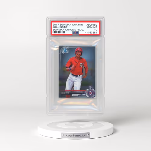 2017 Bowman Chrome Mini #BCP180 Juan Soto - Bowman Chrome Prospects (PSA 10 GEM MINT)