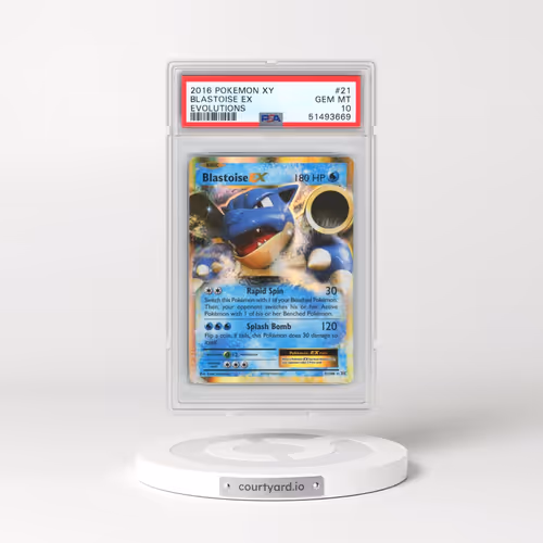 2016 Pokémon XY Evolutions #21 Blastoise EX - Holo (PSA 10 GEM MINT)