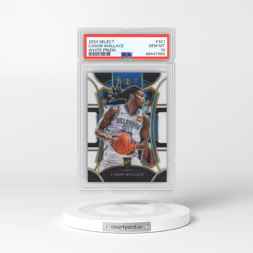 2023 Panini Select #321 Cason Wallace - White Prizm (PSA 10 GEM MINT)