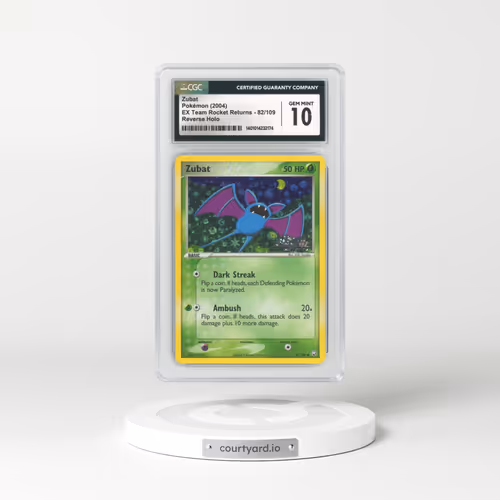 2004 EX Team Rocket Returns #82 Zubat - Holo (CGC 10 GEM MINT)