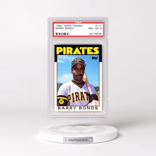 1986 Topps Traded #11T Barry Bonds (PSA 8 NM-MT)