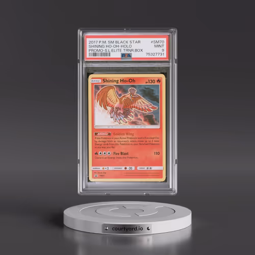 2017 Pokémon SM Black Star Promo #SM70 Shining HO-Oh - Holo Holo Shining Legends Elite Trainer Box (