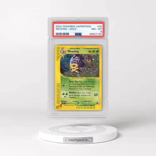 2002 Pokémon Expedition #32 Weezing - Holo (PSA 8 NM-MT)