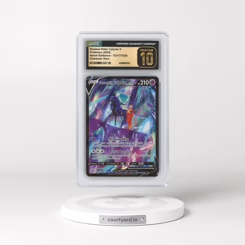 2022 Astral Radiance #TG17/TG30 Shadow Rider Calyrex V - Holo Character Rare (CGC 10 PRISTINE)