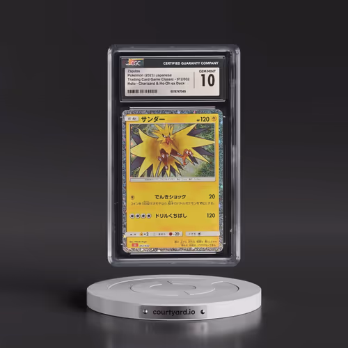 2023 Pokémon Cll-Trading Card Game Classic Charizard & HO-Oh EX Deck #012 Zapdos (CGC 10 GEM MINT)