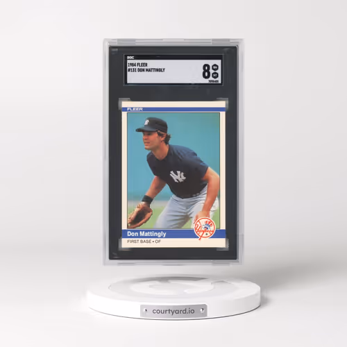 1984 Fleer #131 Don Mattingly (SGC 8 NM-MT)