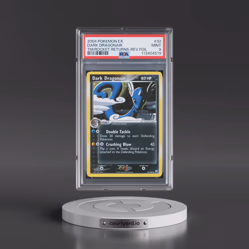 2004 Pokémon EX Team Rocket Returns #32 Dark Dragonair - Reverse Foil (PSA 9 MINT)
