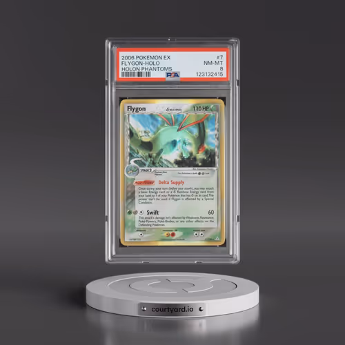 2006 Pokémon EX Holon Phantoms #7 Flygon - Holo (PSA 8 NM-MT)