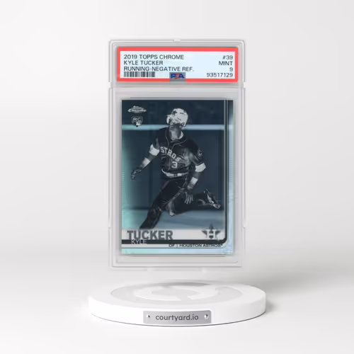 2019 Topps Chrome #39 Kyle Tucker - Running-Negative Refractor (PSA 9 MINT)
