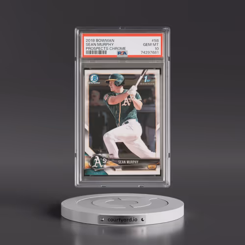 2018 Bowman Prospects Chrome #58 Sean Murphy (PSA 10 GEM MINT)