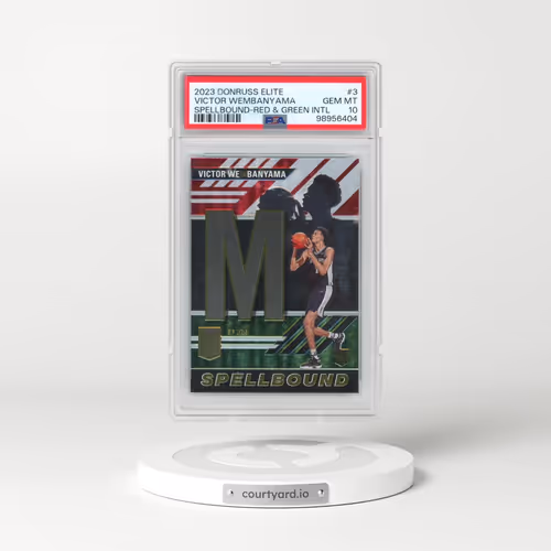2023 Panini Donruss Elite Spellbound #3 Victor Wembanyama - Red and Green International (PSA 10 GEM MINT)