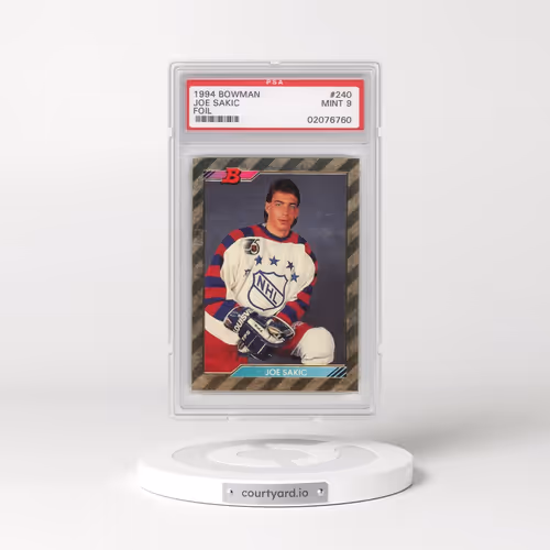 1992 Bowman #240 Joe Sakic - Foil (PSA 9 MINT)