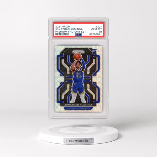 2021 Panini Prizm Factory Set #307 Jonathan Kuminga (PSA 10 GEM MINT)