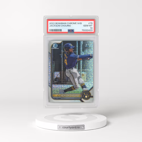2022 Bowman Mega Box Chrome #79 Jackson Chourio (PSA 10 GEM MINT)