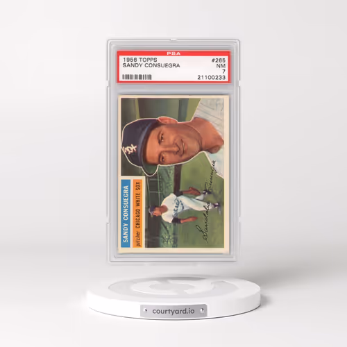 1956 Topps #265 Sandy Consuegra (PSA 7 NM)