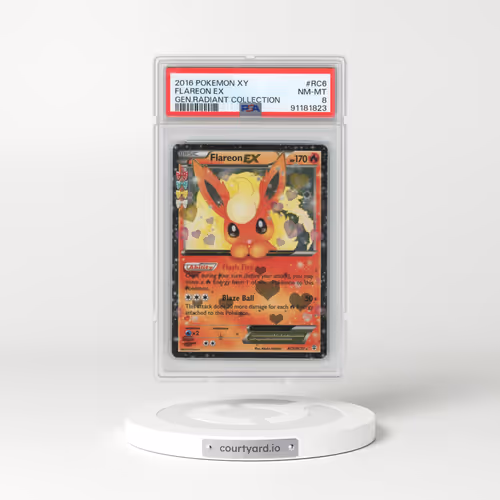 2016 Pokémon XY Generations Radiant Collection #RC6 Flareon EX - Holo (PSA 8 NM-MT)