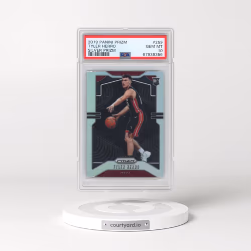 2019 Panini Prizm #259 Tyler Herro - Silver Prizm (PSA 10 GEM MINT)