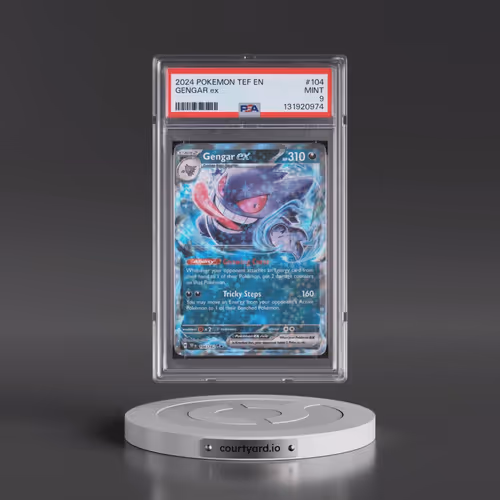 2024 Pokémon Tef EN-Temporal Forces #104 Gengar EX - Holo (PSA 9 MINT)