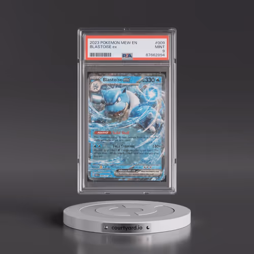 2023 Pokémon Mew EN-151 #009 Blastoise EX - Holo (PSA 9 MINT)