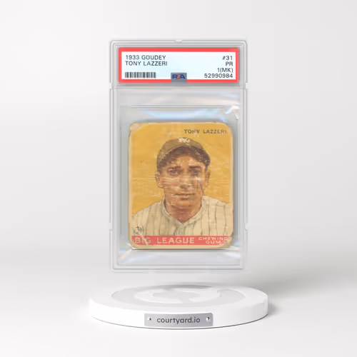 1933 Goudey #31 Tony Lazzeri (PSA 1 PR)