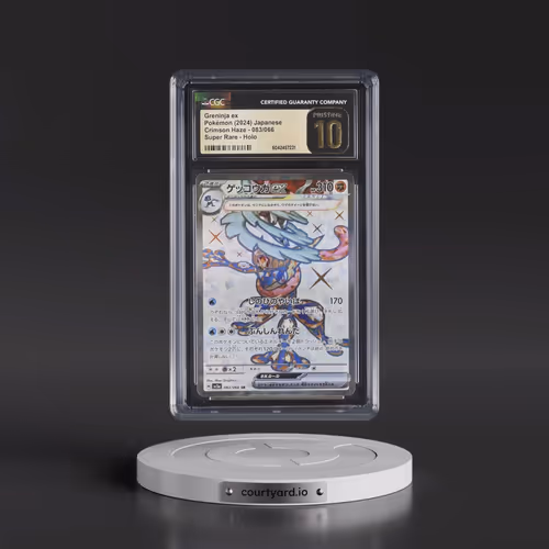2024 Crimson Haze #083/066 Greninja ex - Super Rare Holo (CGC 10 PRISTINE)