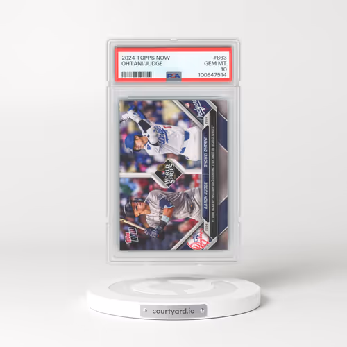 2024 Topps Now #863 Aaron Judge/Shohei Ohtani (PSA 10 GEM MINT)