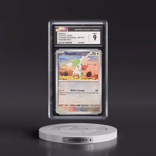 2025 Pokémon Pre EN-Prismatic Evolutions #087 Shaymin - Reverse Holo Poke Ball (CGC 9 MINT)